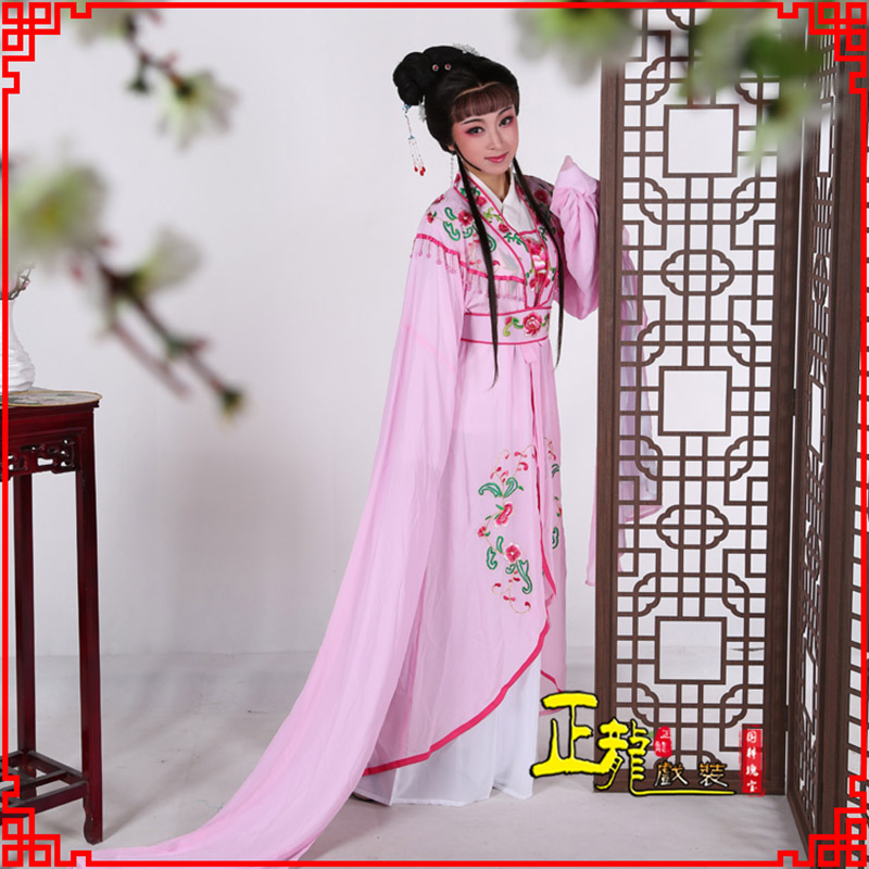 船营花旦黄梅戏服古装戏服水袖戏剧假云肩长披